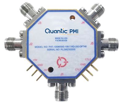 P4T-100M50G-100-T-RD-292-OPT40 - Single Pole - Four Throw (SP4T ...