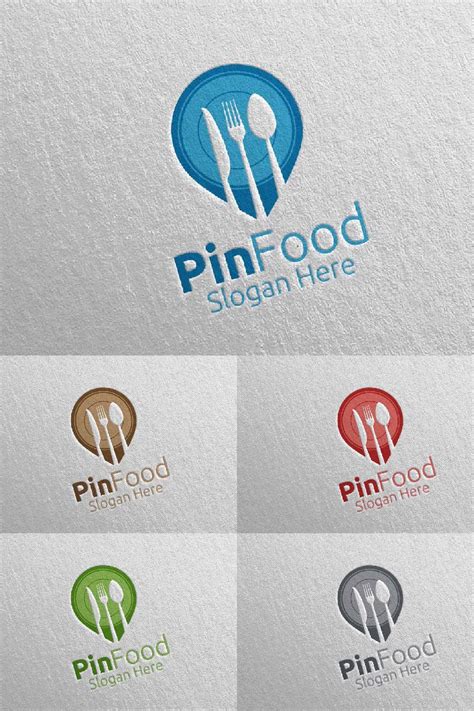 Pin Healthy Food For Restaurant Or Cafe 7 Logo Template 95191 Ad