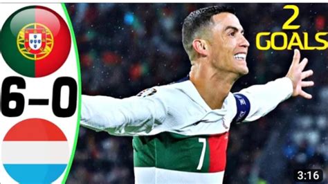 Portugal Vs Luxemburg 6 0 All Goals And Highlights 2023 Ronaldo Vs