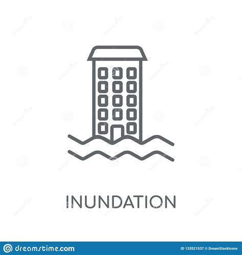 Inundation Icon Illustration Vector Set Contains Such Icon As Rain