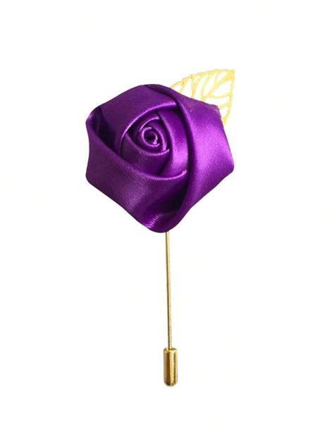 12pcs Graduation Ball Blindfolded Mens Lapel Flower Stick Brooch Pin