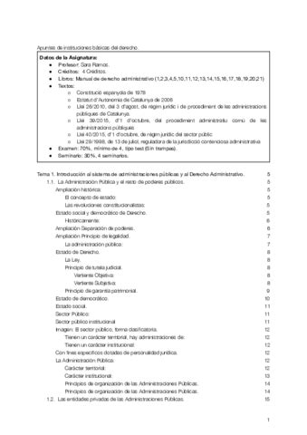 Apuntes De Instituciones B Sicas Del Derecho Administrativo Adri N