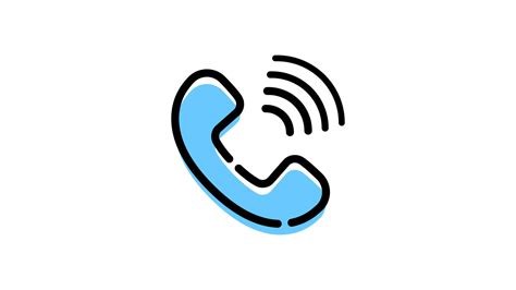 Animated Phone Icon With Transparent Background Stock Video At