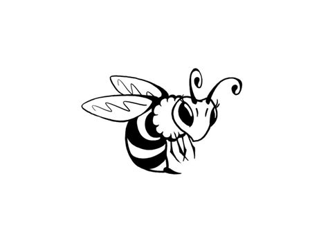 Honey Bee Clip Art Black And White