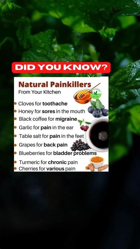 Did You Know This Natural Painkillers From Your Kitchen In