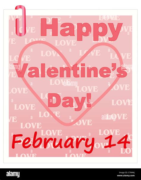 message for Valentines Day Stock Photo - Alamy