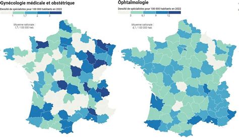 Carte Gyn Cologues Ophtalmos Orl O Sont Les D Serts M Dicaux De