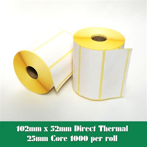 X Mm Direct Thermal Labels Mm Core Manufactured By Danro Labels