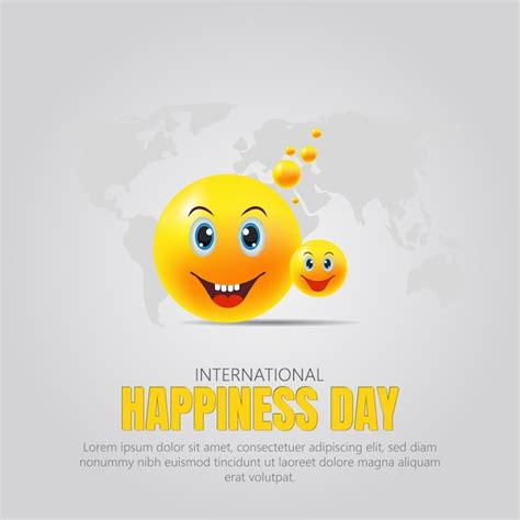 Premium Vector International Day Of Happiness Observed On March 20th