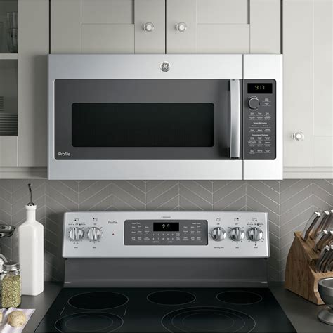 Ge Profile Cu Ft Convection Over The Range Microwave With Sensor