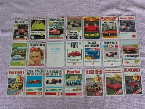 Deckblätter für Auto Quartette Piatnik Joker Berliner ASS Gebraucht in Geroldswil für CHF 48