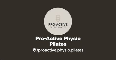 Pro Active Physio Pilates Linktree