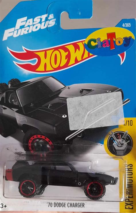 Embalagem Danificada Hot Wheels Experimotors 70 Dodge Charger Velozes E Furiosos