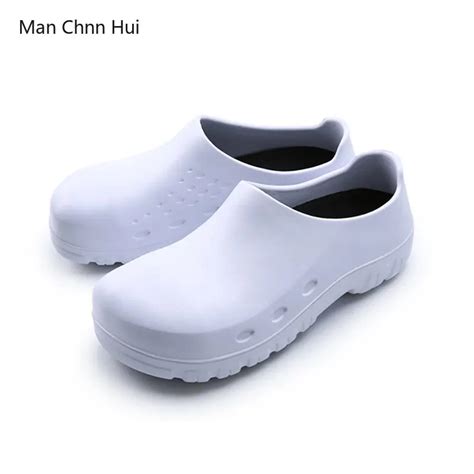 White Anti Collision Steel Head Chef Shoes Catering Anti Slip Oil Proof