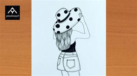 Girl Drawing Easy Step By Step Backside How To Draw Girl Backside