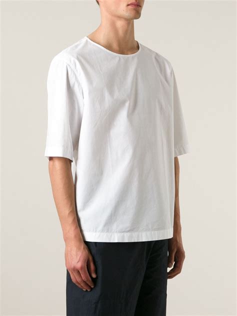 Lemaire Boxy Fit T Shirt In White For Men Lyst