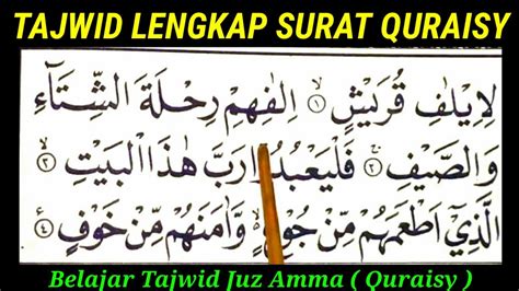 Tajwid Surat Al Quraisy