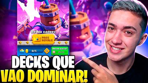 ESSES SÃO OS MELHORES DECKS PARA A NOVA TEMPORADA DO CLASH ROYALE