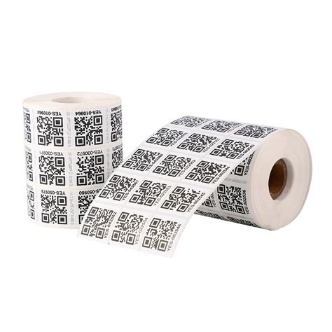 China Bar Qr Code Label Serial Sequential Rolling Item Number Stickers