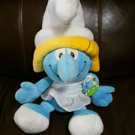 Smurf & Smurfette Soft Toy, Hobbies & Toys, Toys & Games on Carousell
