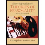 Introduction To Theories Of Personality Th Edition