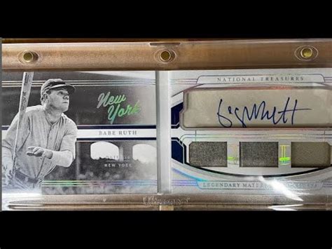 Did Panini America Just Mess Up On A Babe Ruth Cut Autograph Youtube