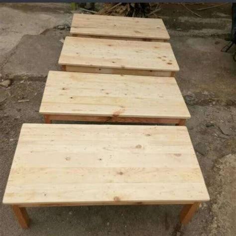 Jual Meja Lesehan Serbaguna Kayu Jati Belanda X X Di Seller