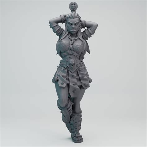 Hot Goblin Female Sexy Barbarian Half Orc