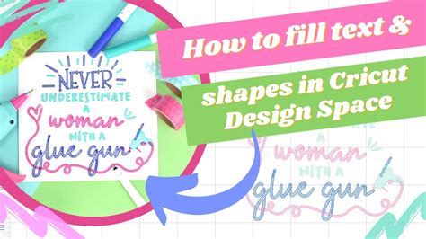 How To Fill Text And Shapes In Cricut Design Space No More Outlines