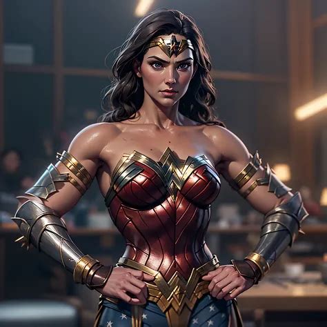 Wonder Woman With Her Glowing Lasso Of Truth Photo Realistic Octane