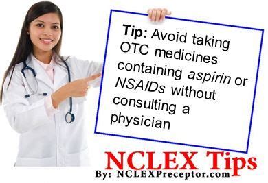 NCLEX Tips OTC Meds And NSAIDS For Nursing Students