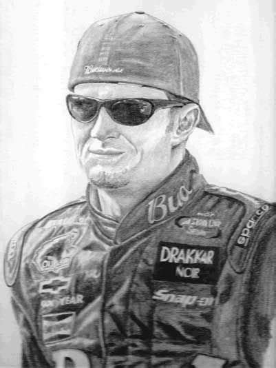 Dale Earnhardt Sketch at PaintingValley.com | Explore collection of ...