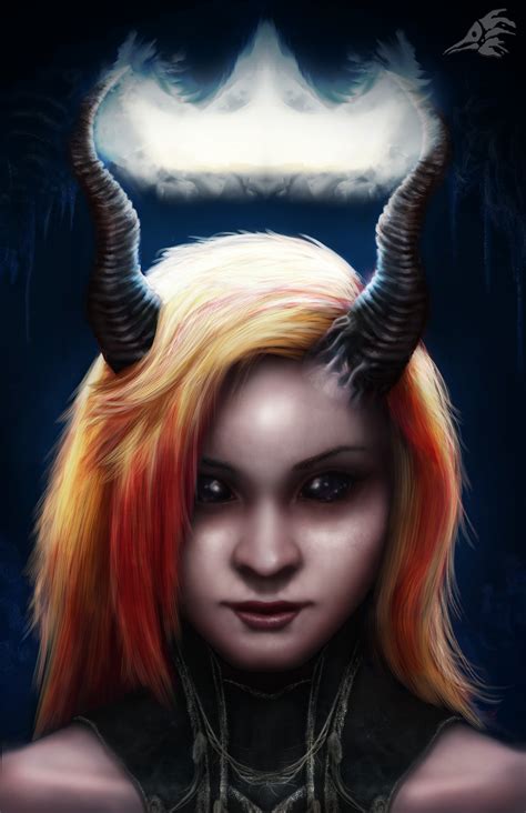 Artstation Girl With Horns