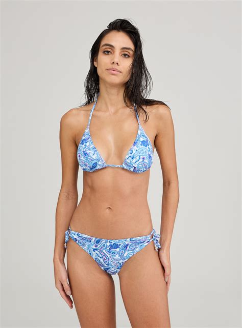 Reggiseno Bikini Fantasia Etnica Var Bianco Ottico Acquista Online Terranova