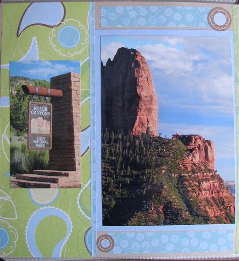 Kolob Canyon Zion National Park Scrapbook Zion National Park