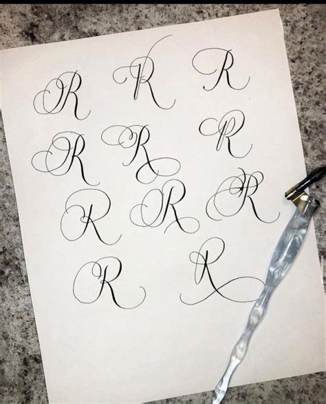 Calligraphy Letter R | Elegant and Timeless