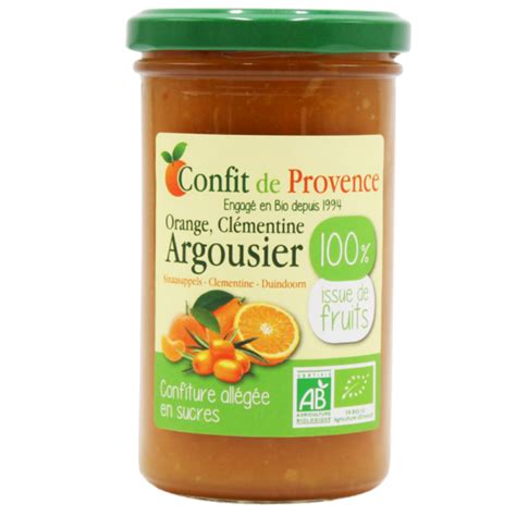 Orange Cl Mentine Et Argousier Confiture Bio Issue De Fruits