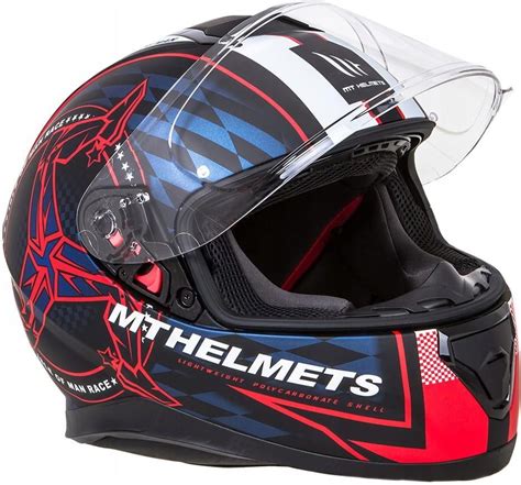 Kask Motocyklowy Mthelmets Thunder 3 Sv Isle Of Man Red Xl Opinie I