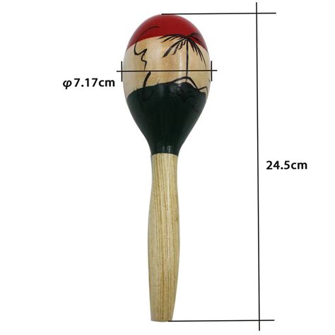 Pcs Large Maracas Wooden Rumba Shakers Latin Hand Percussion