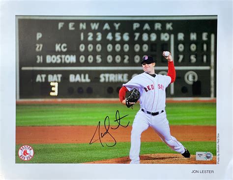 Jon Lester Autographed 8x10 Baseball Photo Mlb Hollywood Collectibles