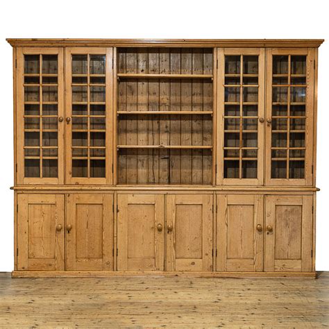 Large Antique Pine Library Bookcase M Penderyn Antiques