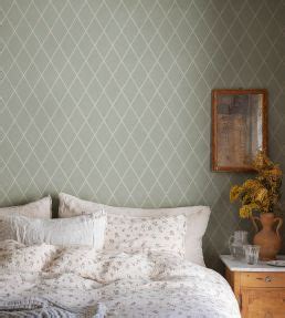 Gabriel Wallpaper In Sage Green By Sandberg Jane Clayton