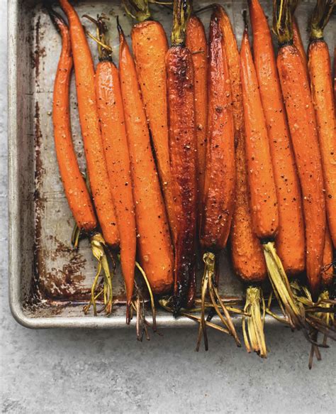 Honey Brown Sugar Roasted Carrots With Black