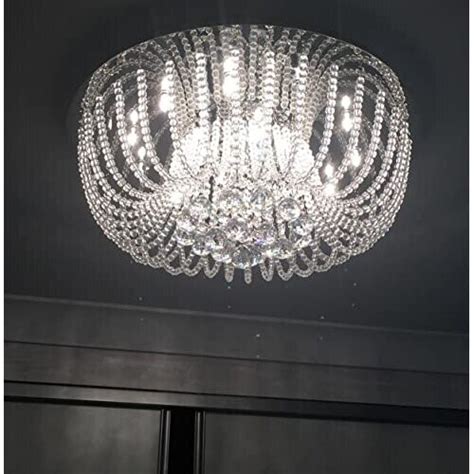 A A Modern Luxurious Led Crystal Chandelier Clear Droplets K Crystal