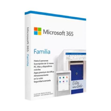 Licencia Microsoft 365 Familiar Características Especificaciones