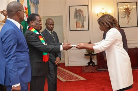 President Mnangagwa Receives Credentials From Jamaican Ambassador To Z