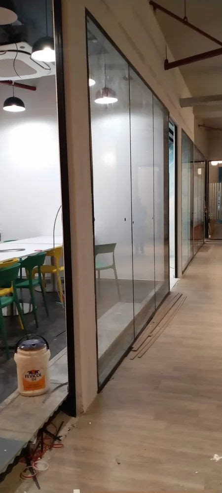 Aluminium Slim Profile Glass Partition Thickness Mm X Mm At Rs