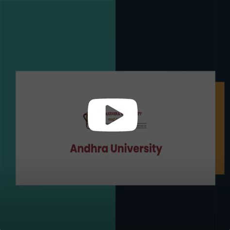 Andhra University Online - UG & PG Online Degree Courses in India