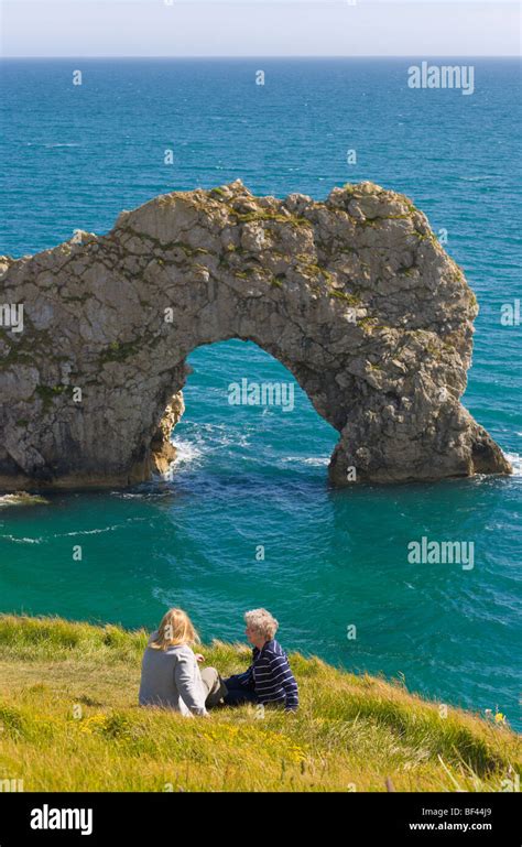 Durdle Door Lulworth Cove Jurassic Coast Dorset England Mr Stock