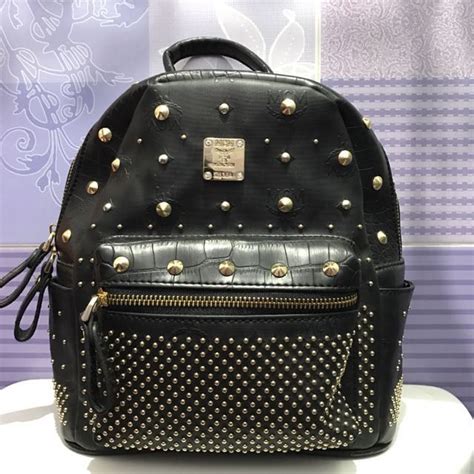 Mcm Backpack Black And Gold Atelier Yuwaciaojp